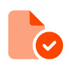 A report and checkmark icon